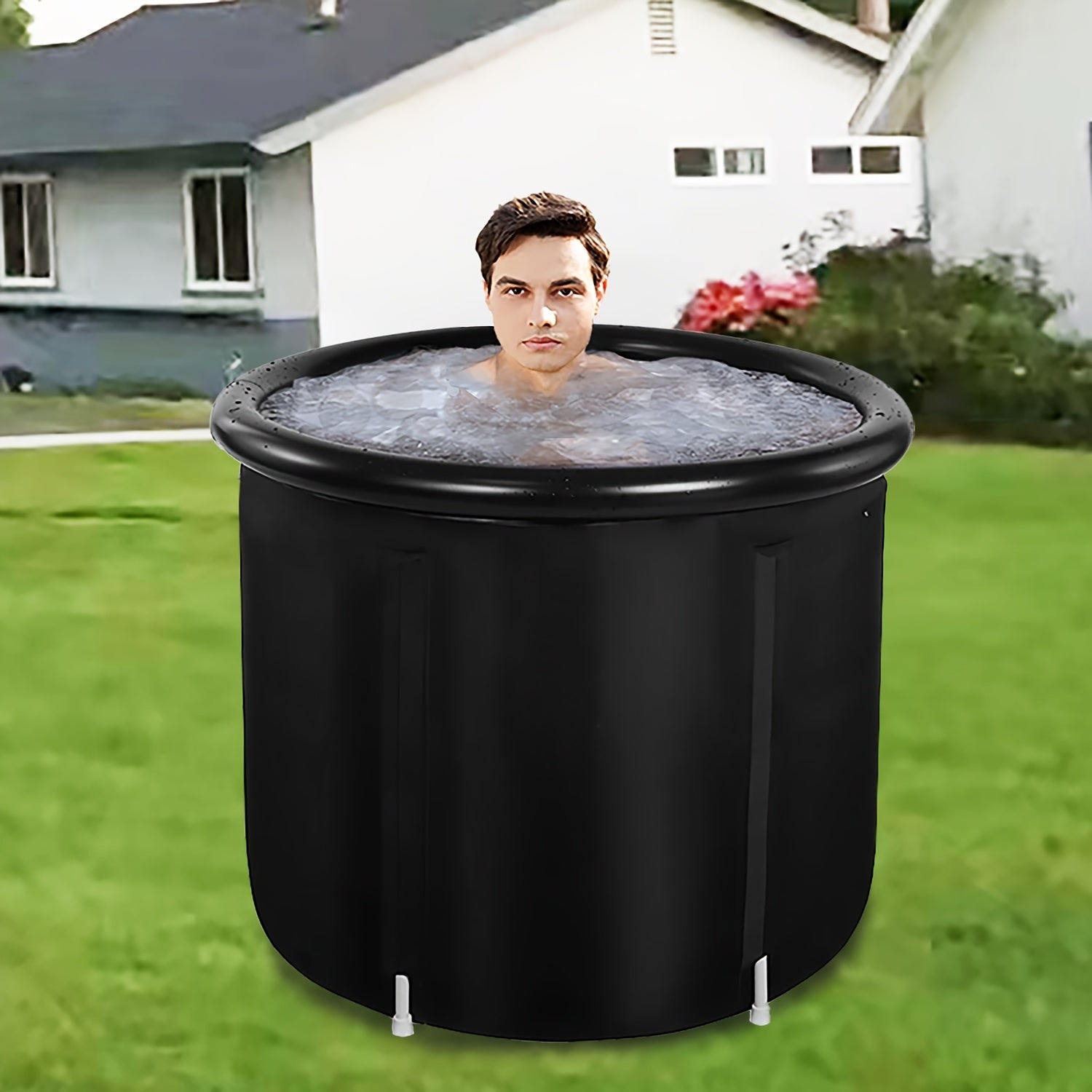 Large Portable Ice Bath Tub – Multi-Layered Cold Therapy Tub for Athletes, Outdoor Recovery &amp; Full-Body Relaxation