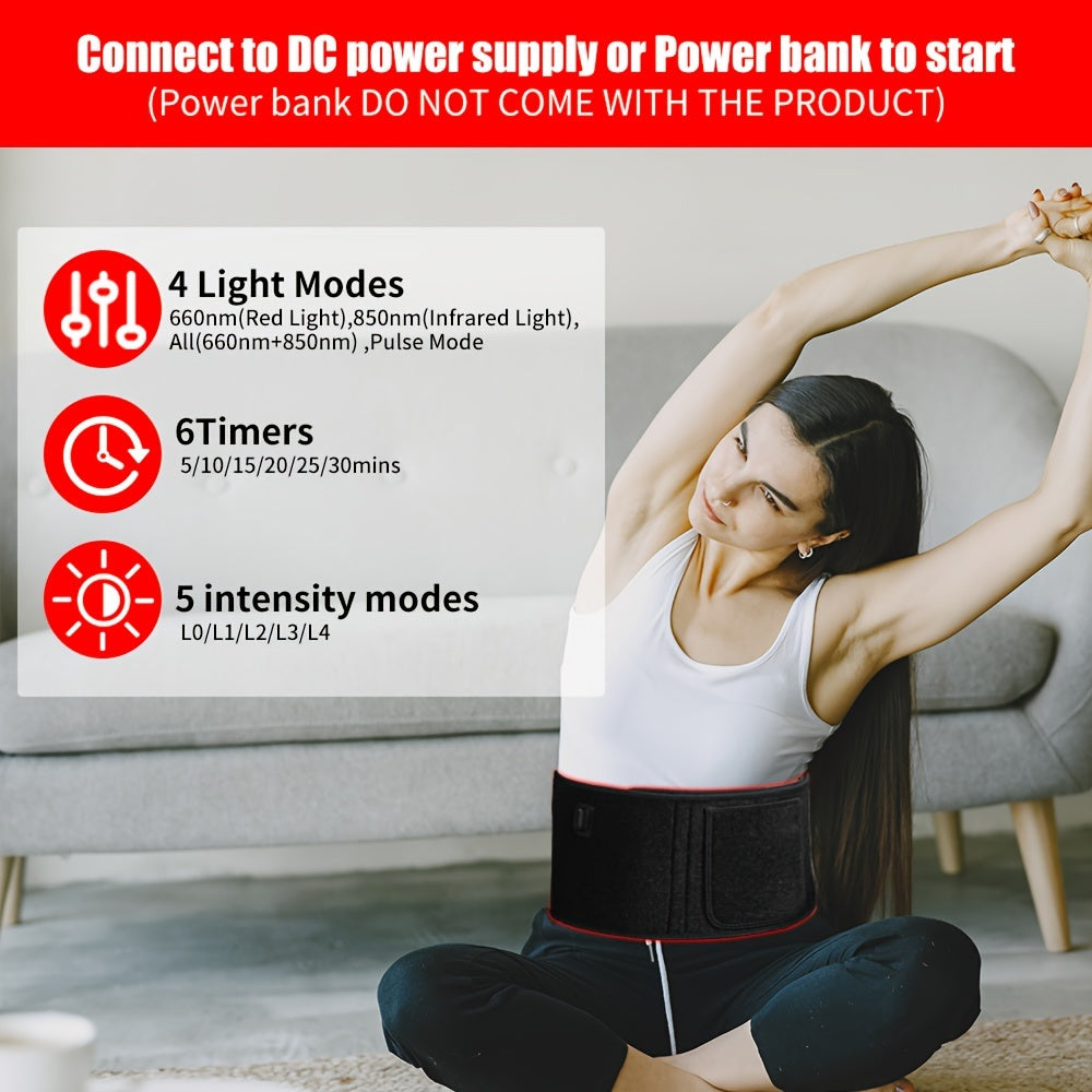 Upgraded Red Light Therapy Belt – 3-in-1 Infrared LED Pain Relief &amp; Recovery Wrap by Healthcare Electronic