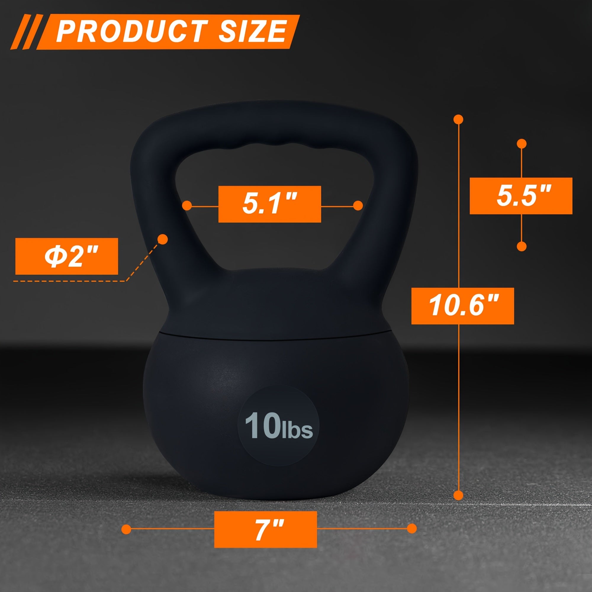 SogesPower Soft PVC Kettlebell – Durable, Anti-Slip Design for Strength Training &amp; Full-Body Workouts