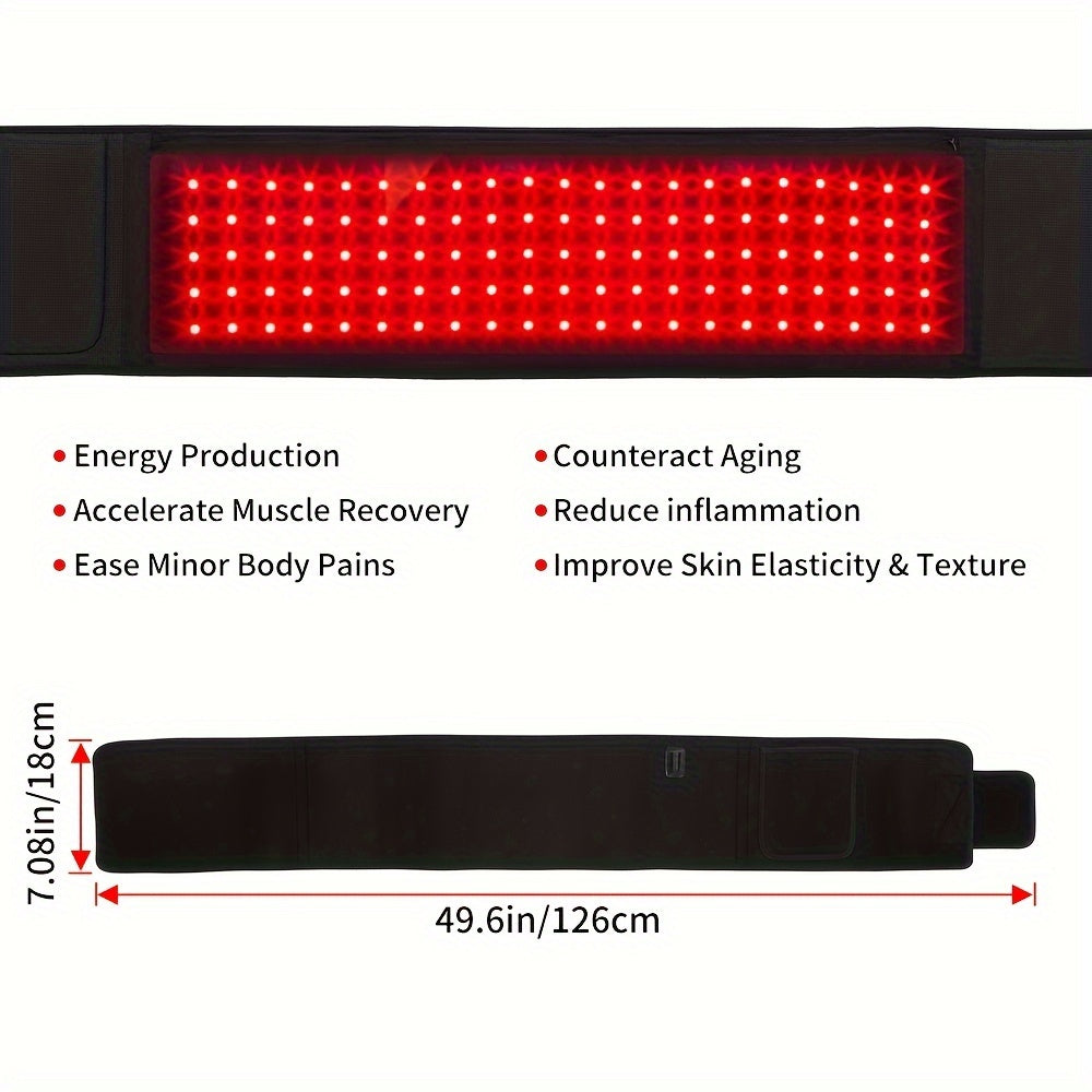 Upgraded Red Light Therapy Belt – 3-in-1 Infrared LED Pain Relief &amp; Recovery Wrap by Healthcare Electronic