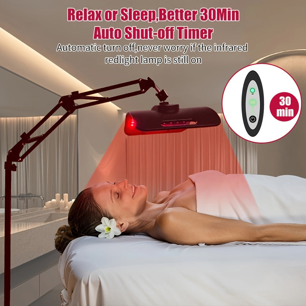 CABPAY Red Light Therapy Lamp with Stand – 660nm Red &amp; 850nm Near Infrared Light for Full-Body Wellness and Recovery