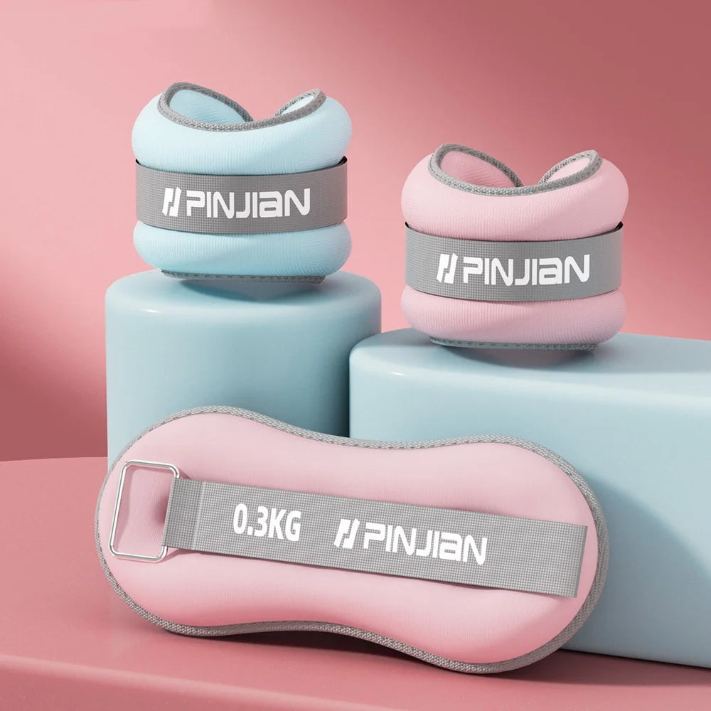 Ankle Weights for Yoga, Running & Gym – Soft Sand 2PCS Adjustable Training Set