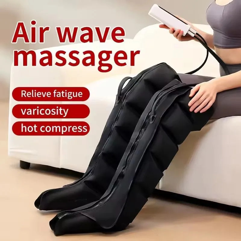 Vilnason Air Compression Leg Massage Boots – 6-Airbag Circulation &amp; Muscle Recovery System (Model 804L)