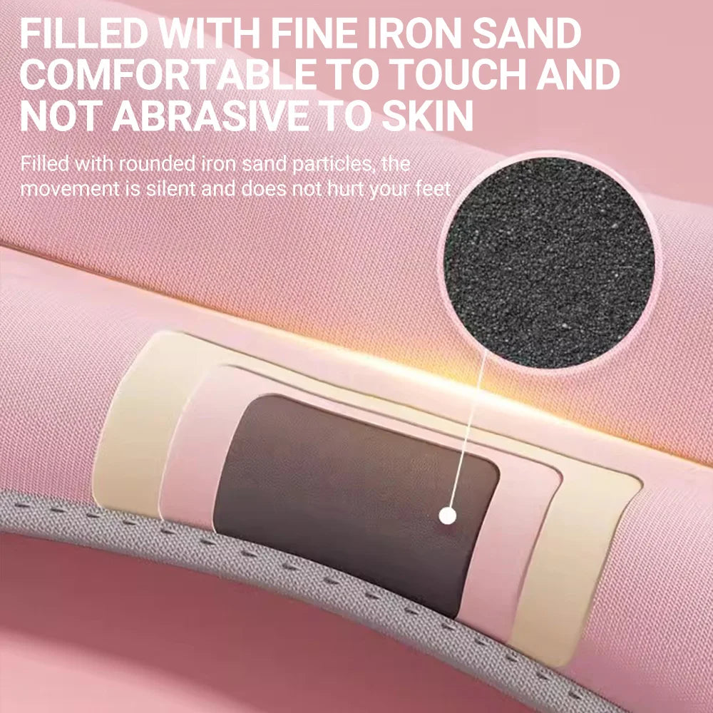 Ankle Weights for Yoga, Running & Gym – Soft Sand 2PCS Adjustable Training Set