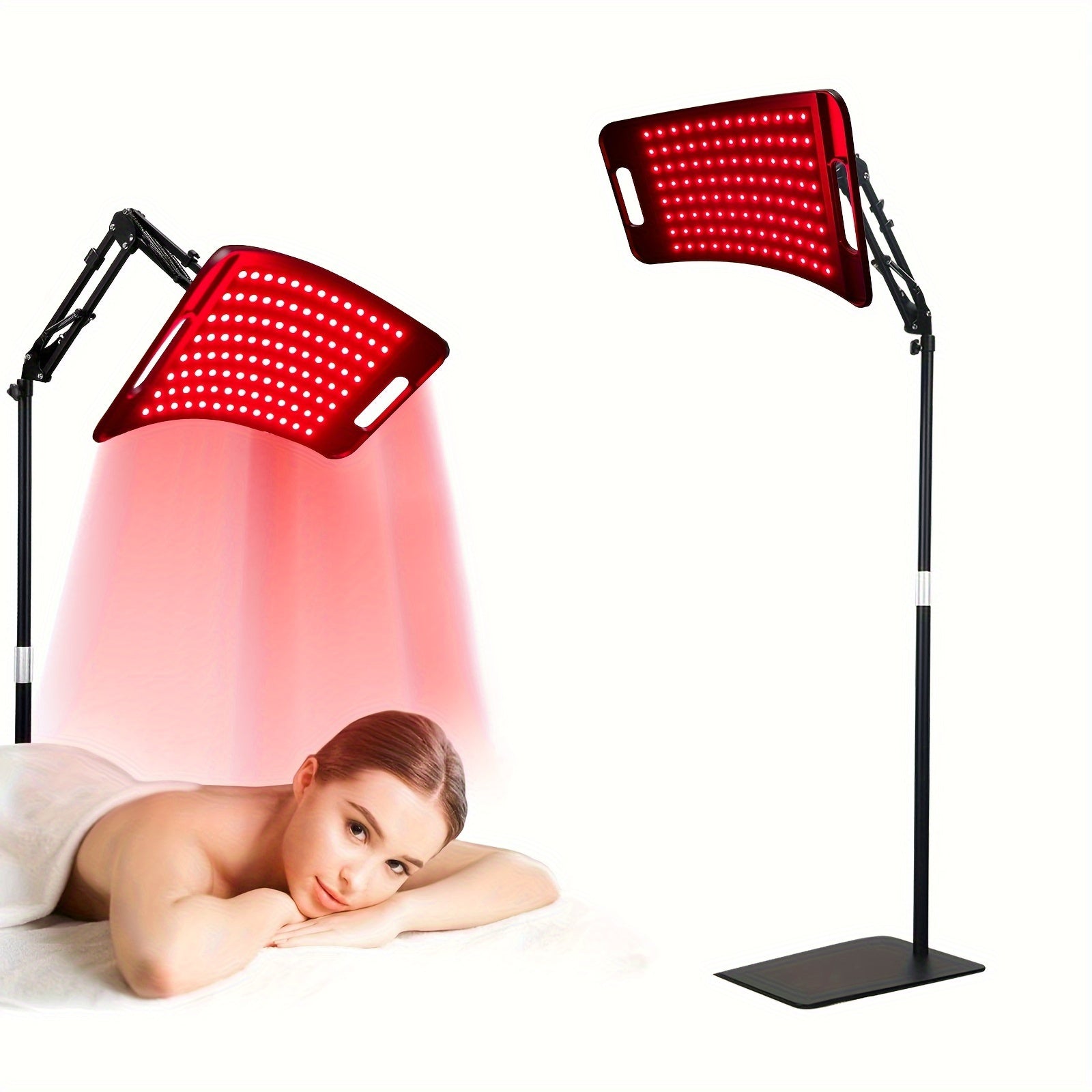 CABPAY Red Light Therapy Lamp with Stand – 660nm Red &amp; 850nm Near Infrared Light for Full-Body Wellness and Recovery